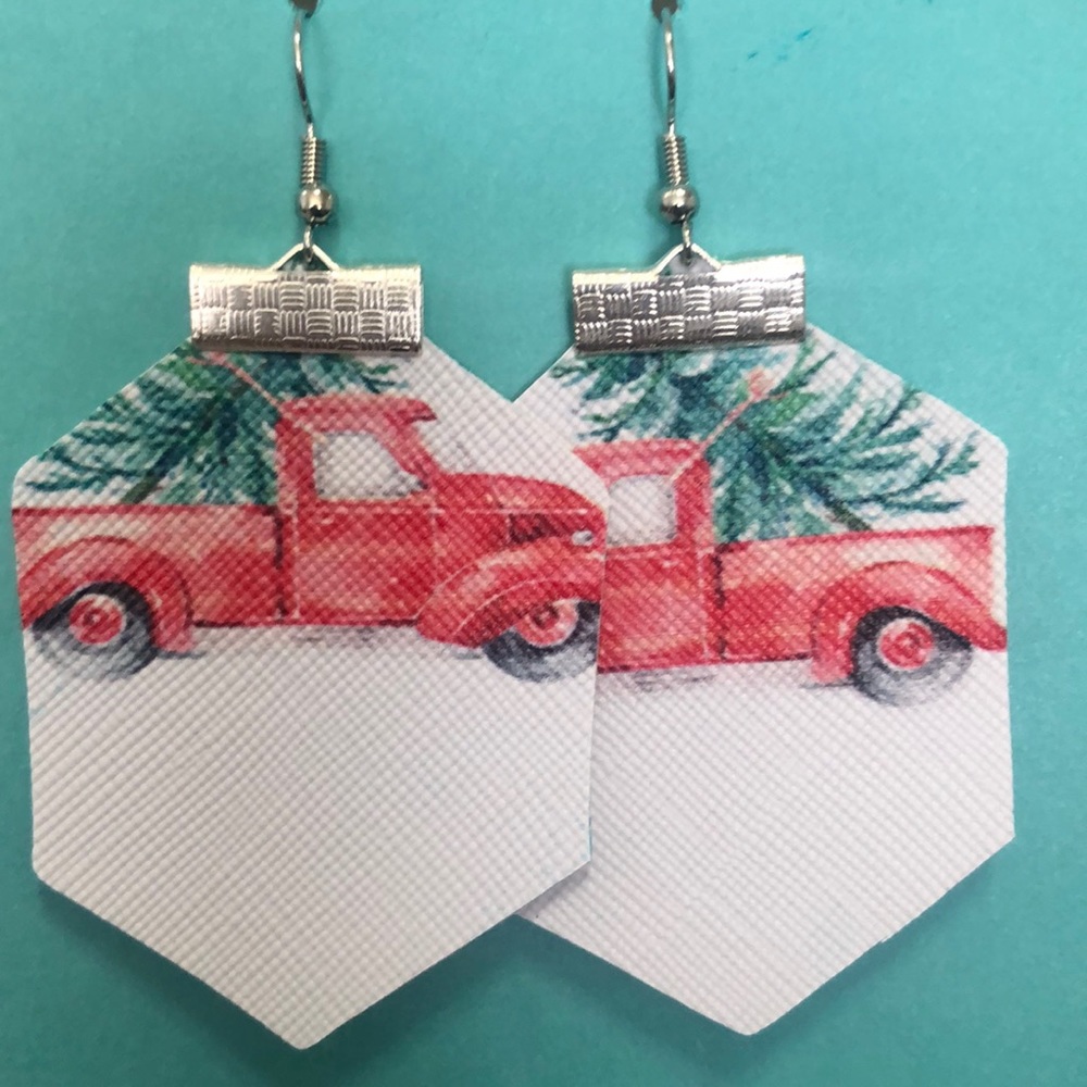 Leather earrings